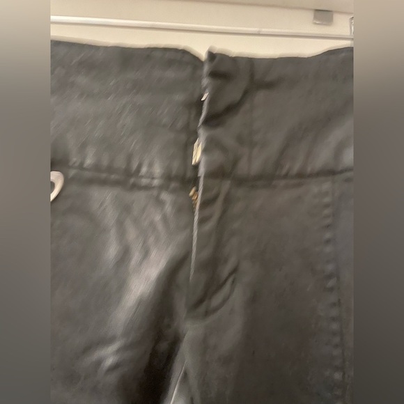 GUESS Black shiny Flared vintage low rise pants size 27 - Picture 6 of 16